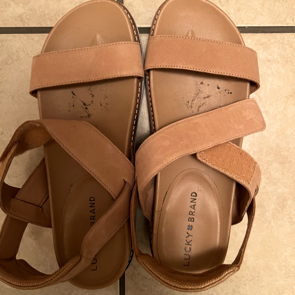 PRICE DROP:  Size 8 Lucky Brand wedges.
